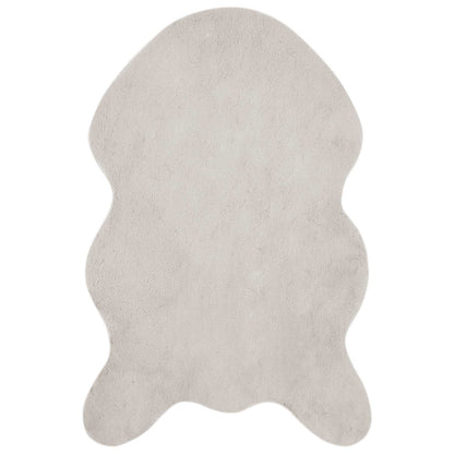 Anti-Slip Faux Rabbit Fur Rug OLITE Beige 60 x 90 cm Polyester