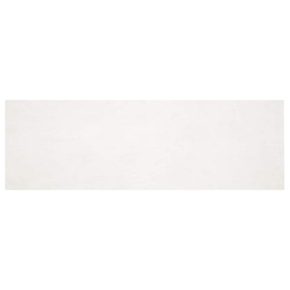 Anti-Slip Faux Rabbit Fur Rug OLITE Cream 80 x 250 cm Polyester