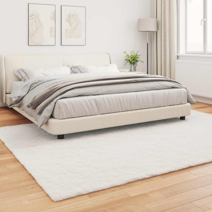 Anti-Slip Faux Rabbit Fur Rug OLITE Cream 200 x 280 cm