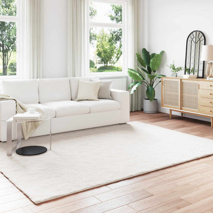 Anti-Slip Faux Rabbit Fur Rug OLITE Cream 240 x 340 cm