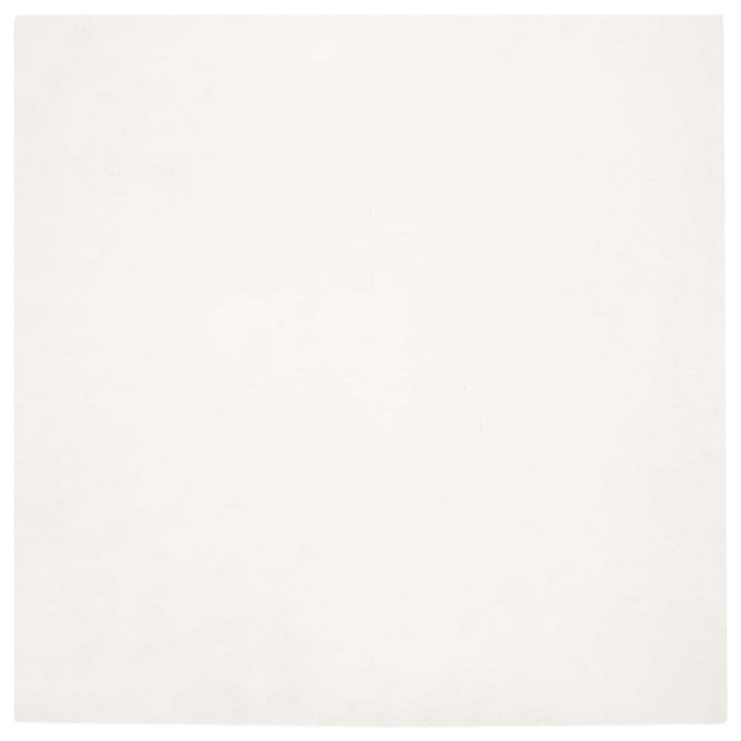 Anti-Slip Faux Rabbit Fur Rug OLITE Cream 160 x 160 cm