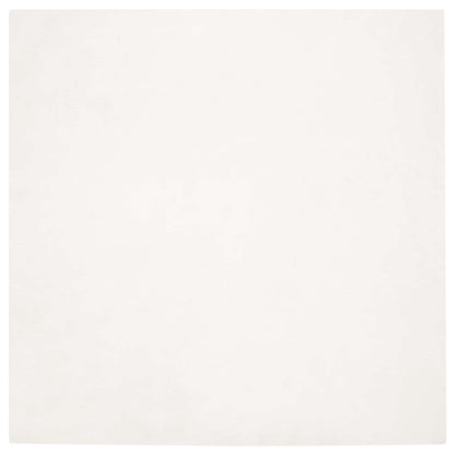 Anti-Slip Faux Rabbit Fur Rug OLITE Cream 160 x 160 cm