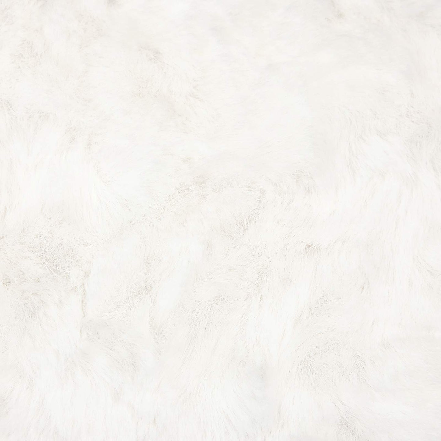 Anti-Slip Faux Rabbit Fur Rug OLITE Cream Ø 80 cm Polyester
