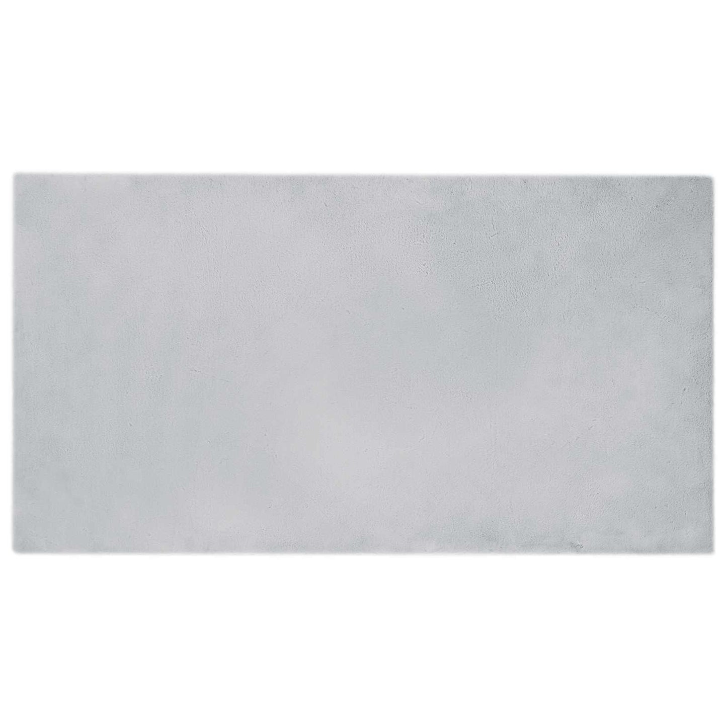 Anti-Slip Faux Rabbit Fur Rug OLITE Grey 60 x 110 cm Polyester