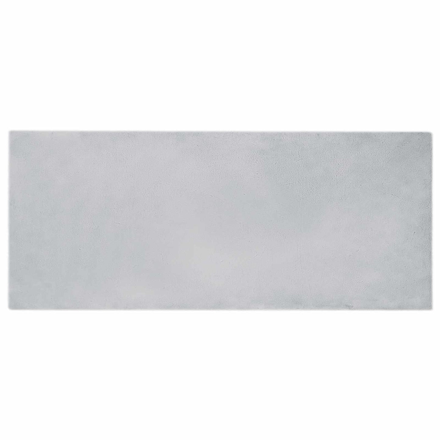 Anti-Slip Faux Rabbit Fur Rug OLITE Grey 80 x 200 cm Polyester