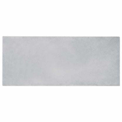Anti-Slip Faux Rabbit Fur Rug OLITE Grey 80 x 200 cm Polyester