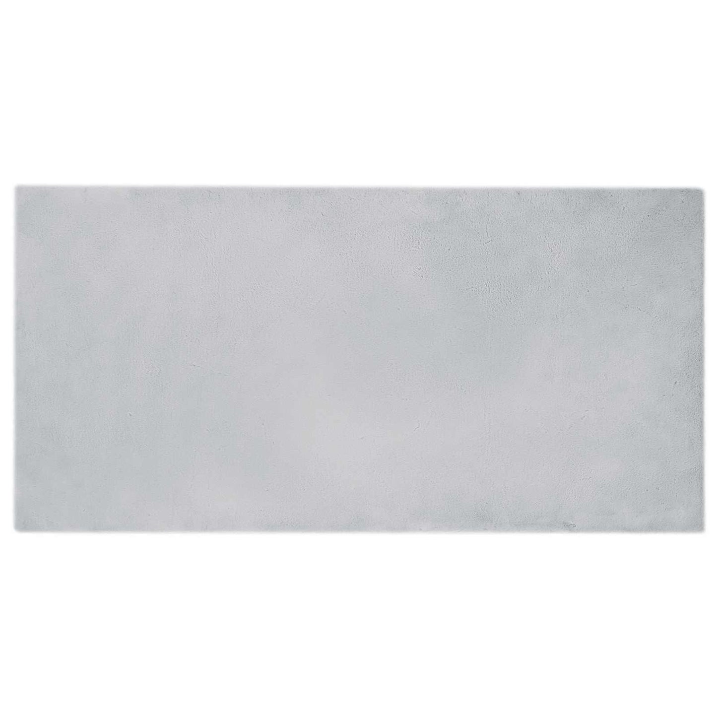Anti-Slip Faux Rabbit Fur Rug OLITE Grey 100 x 200 cm Polyester