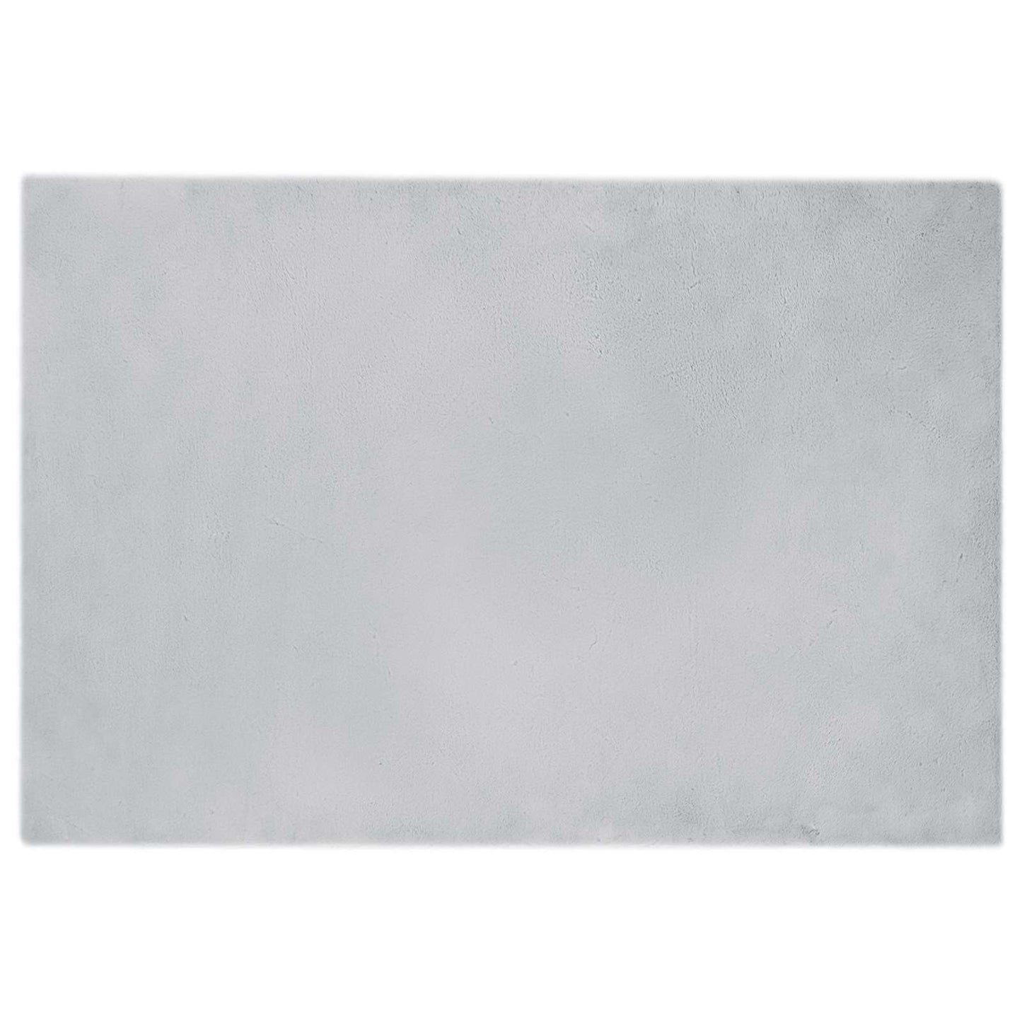 Anti-Slip Faux Rabbit Fur Rug OLITE Grey 120 x 170 cm Polyester
