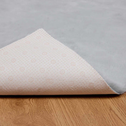 Anti-Slip Faux Rabbit Fur Rug OLITE Grey 200 x 280 cm Polyester