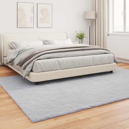 Anti-Slip Faux Rabbit Fur Rug OLITE Grey 200 x 280 cm Polyester