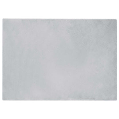 Anti-Slip Faux Rabbit Fur Rug OLITE Grey 200 x 280 cm Polyester