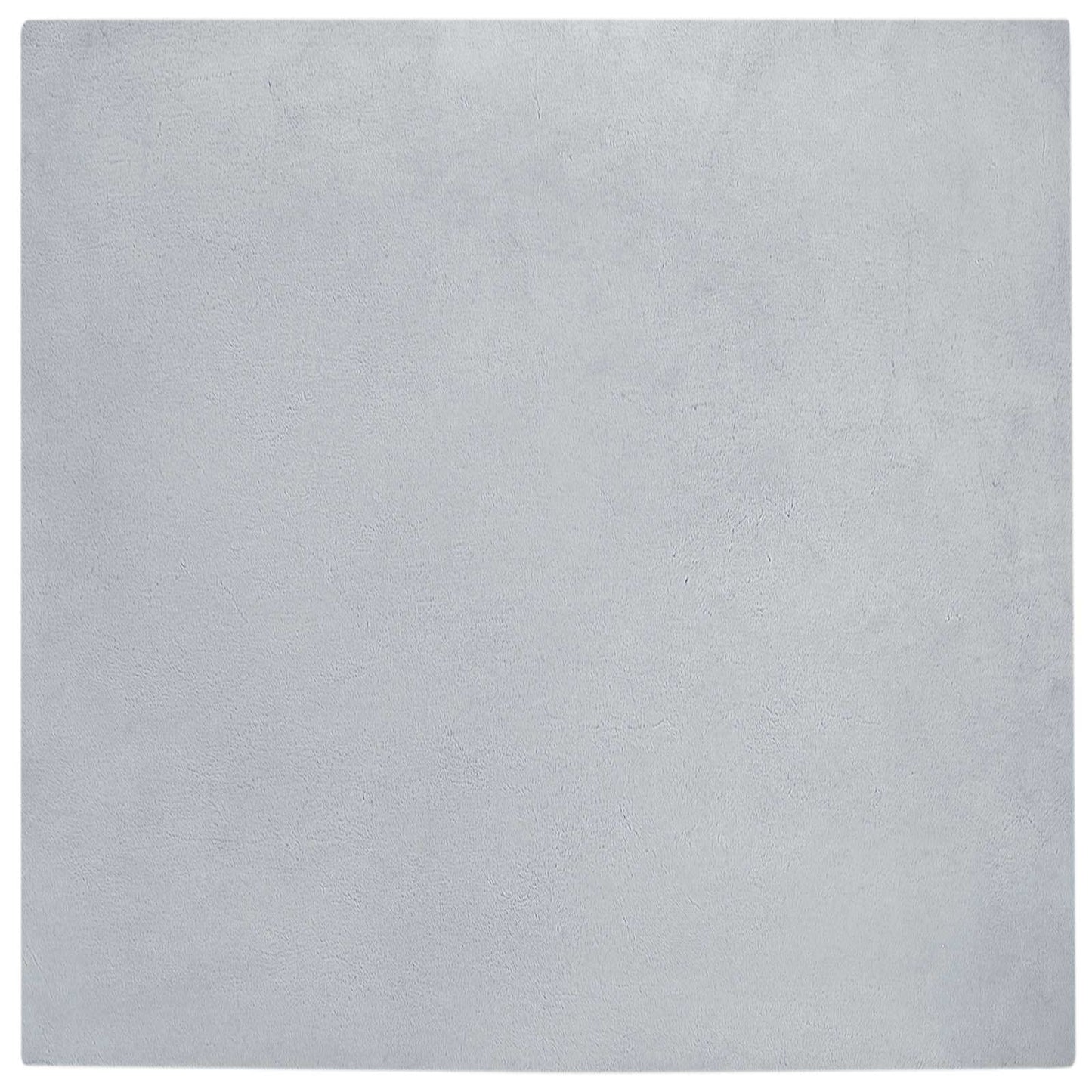 Anti-Slip Faux Rabbit Fur Rug OLITE Grey 160 x 160 cm Polyester