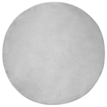 Anti-Slip Faux Rabbit Fur Rug OLITE Grey Ø 120 cm Polyester