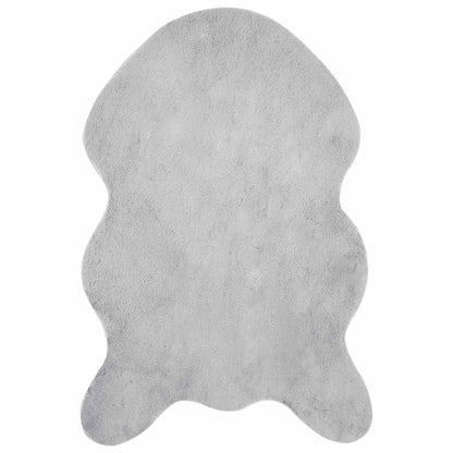 Anti-Slip Faux Rabbit Fur Rug OLITE Grey 80 x 120 cm Polyester