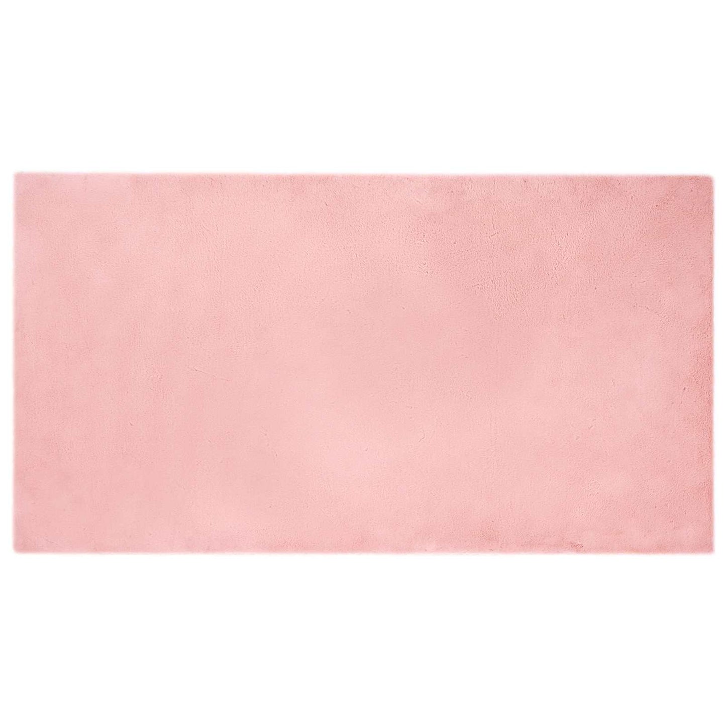 Anti-Slip Faux Rabbit Fur Rug OLITE Pink 60 x 110 cm Polyester