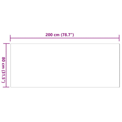 Anti-Slip Faux Rabbit Fur Rug OLITE Pink 80 x 200 cm Polyester