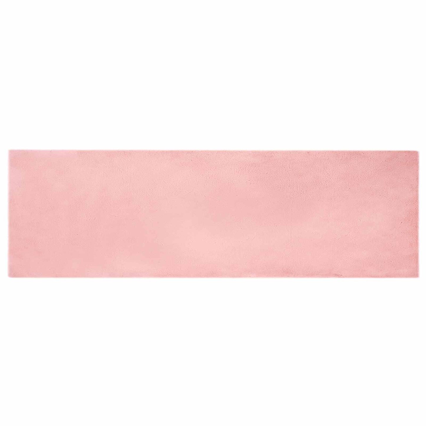 Anti-Slip Faux Rabbit Fur Rug OLITE Pink 80 x 250 cm Polyester
