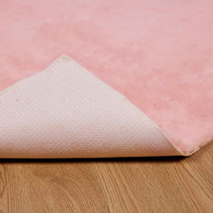 Anti-Slip Faux Rabbit Fur Rug OLITE Pink 100 x 200 cm Polyester