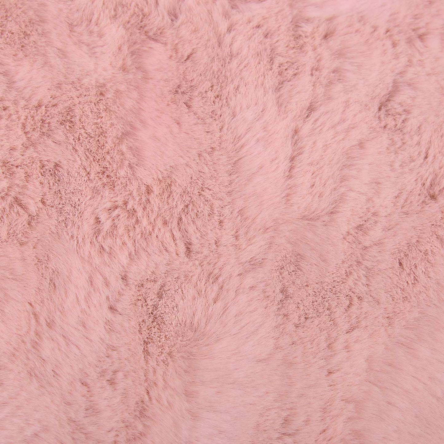 Anti-Slip Faux Rabbit Fur Rug OLITE Pink 100 x 200 cm Polyester