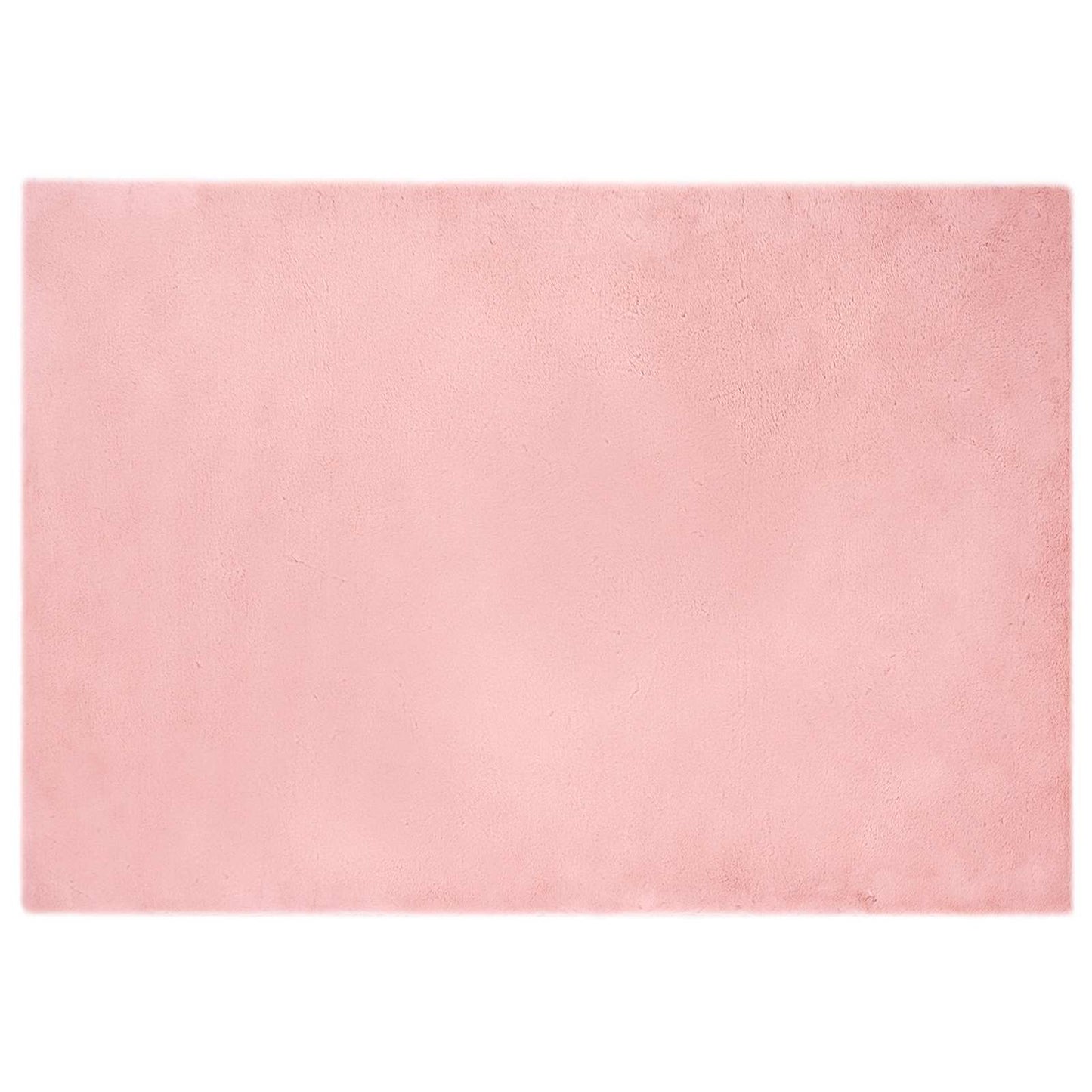 Anti-Slip Faux Rabbit Fur Rug OLITE Pink 140 x 200 cm Polyester