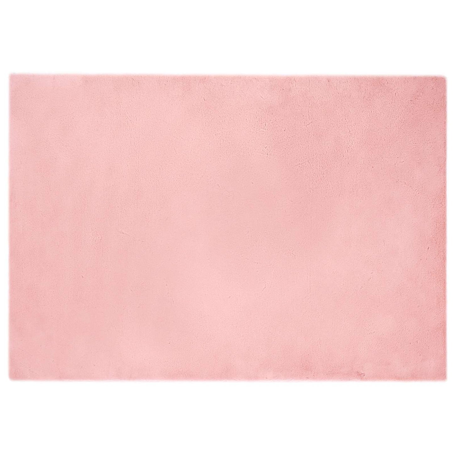 Anti-Slip Faux Rabbit Fur Rug OLITE Pink 160 x 230 cm Polyester