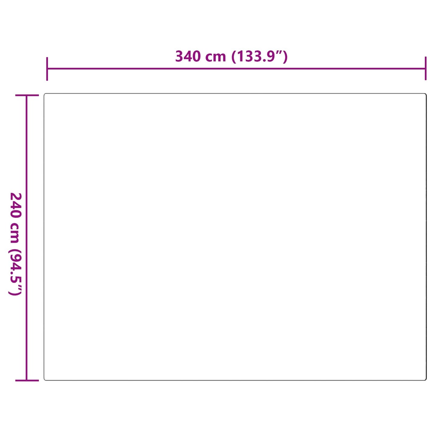 Anti-Slip Faux Rabbit Fur Rug OLITE Pink 240 x 340 cm Polyester