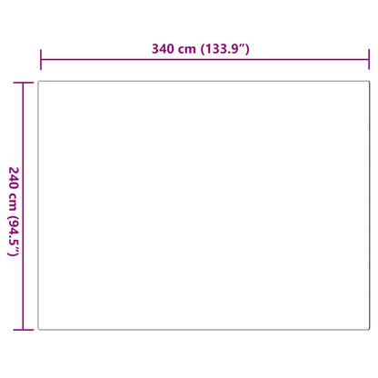 Anti-Slip Faux Rabbit Fur Rug OLITE Pink 240 x 340 cm Polyester