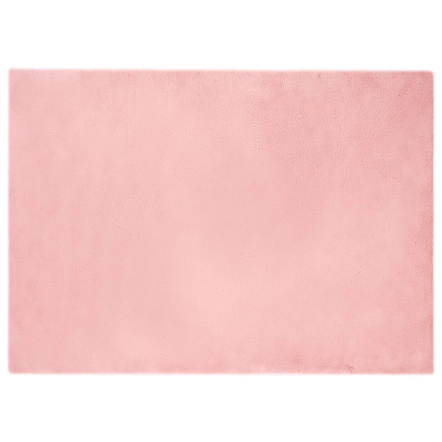 Anti-Slip Faux Rabbit Fur Rug OLITE Pink 240 x 340 cm Polyester