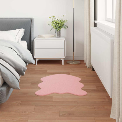 Anti-Slip Faux Rabbit Fur Rug OLITE Pink 60 x 90 cm Polyester
