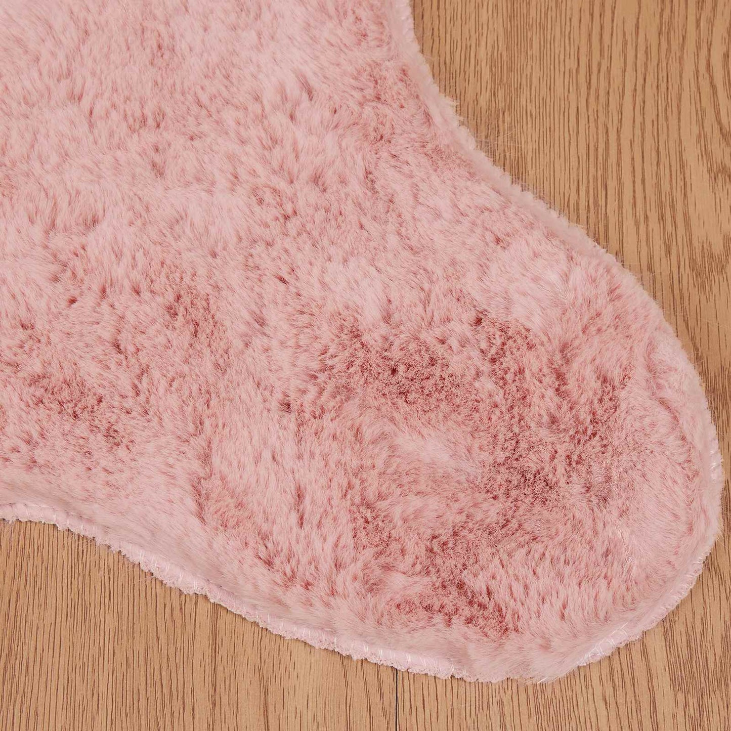 Anti-Slip Faux Rabbit Fur Rug OLITE Pink 80 x 120 cm Polyester