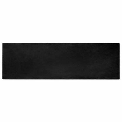 Anti-Slip Faux Rabbit Fur Rug OLITE Black 80 x 250 cm Polyester