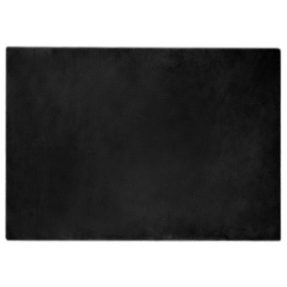 Anti-Slip Faux Rabbit Fur Rug OLITE Black 140 x 200 cm
