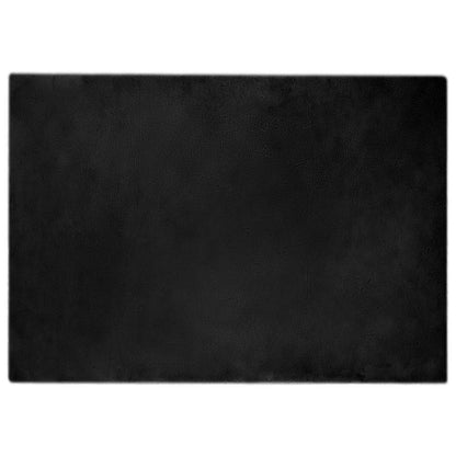Anti-Slip Faux Rabbit Fur Rug OLITE Black 160 x 230 cm