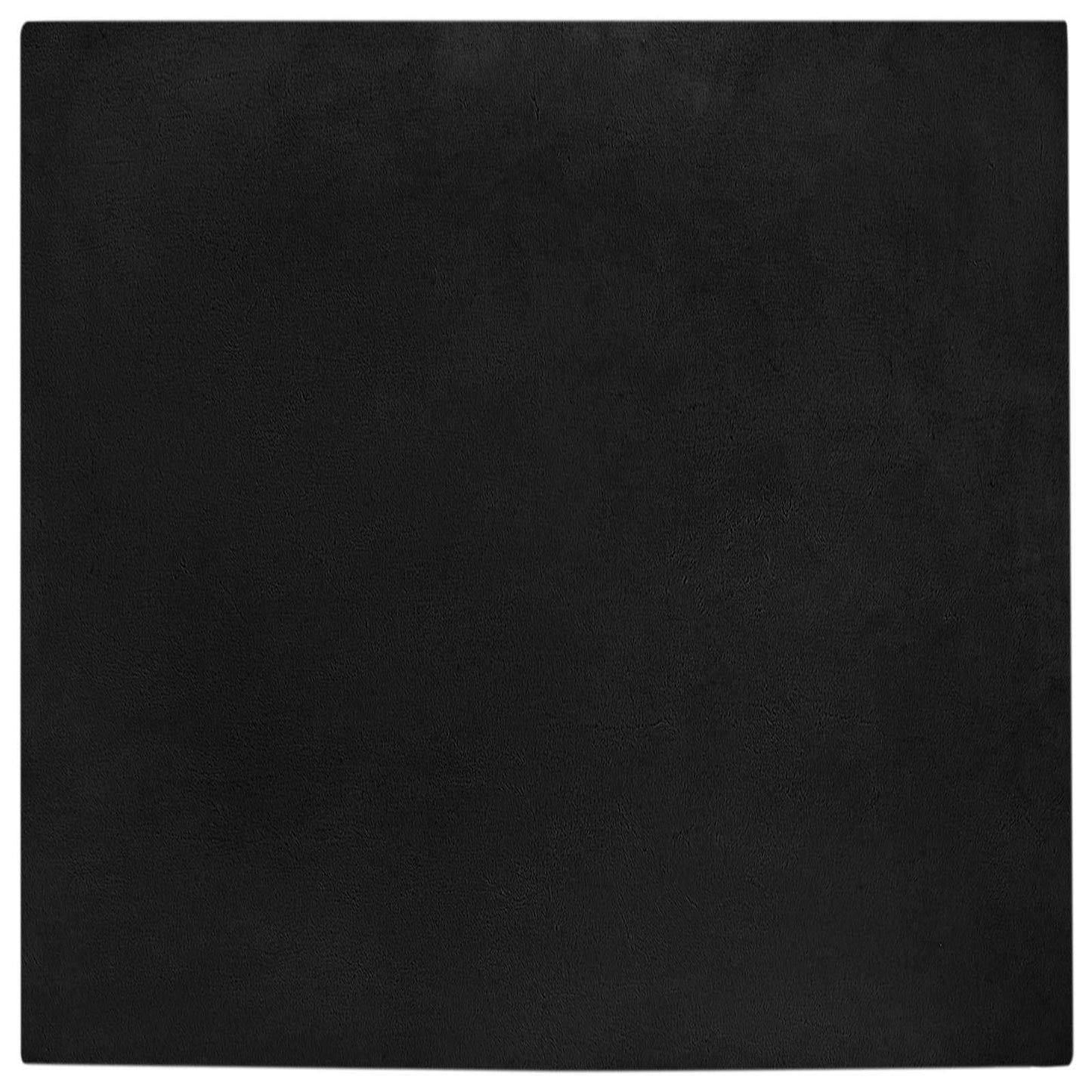Anti-Slip Faux Rabbit Fur Rug OLITE Black 240 x 240 cm