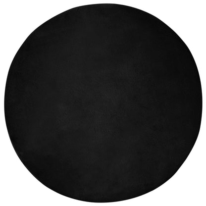 Anti-Slip Faux Rabbit Fur Rug OLITE Black Ø 200 cm Polyester