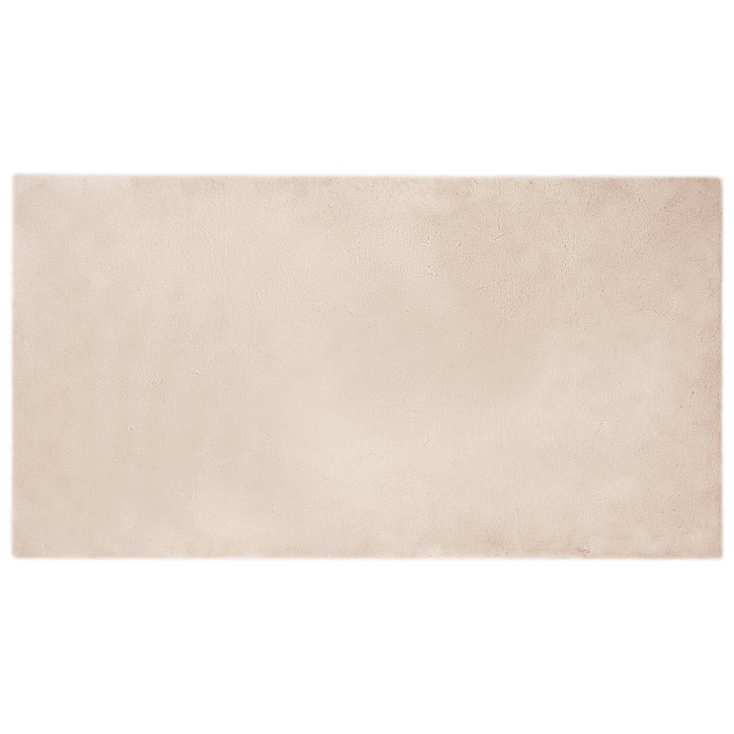 Anti-Slip Faux Rabbit Fur Rug OLITE Taupe 80 x 150 cm Polyester