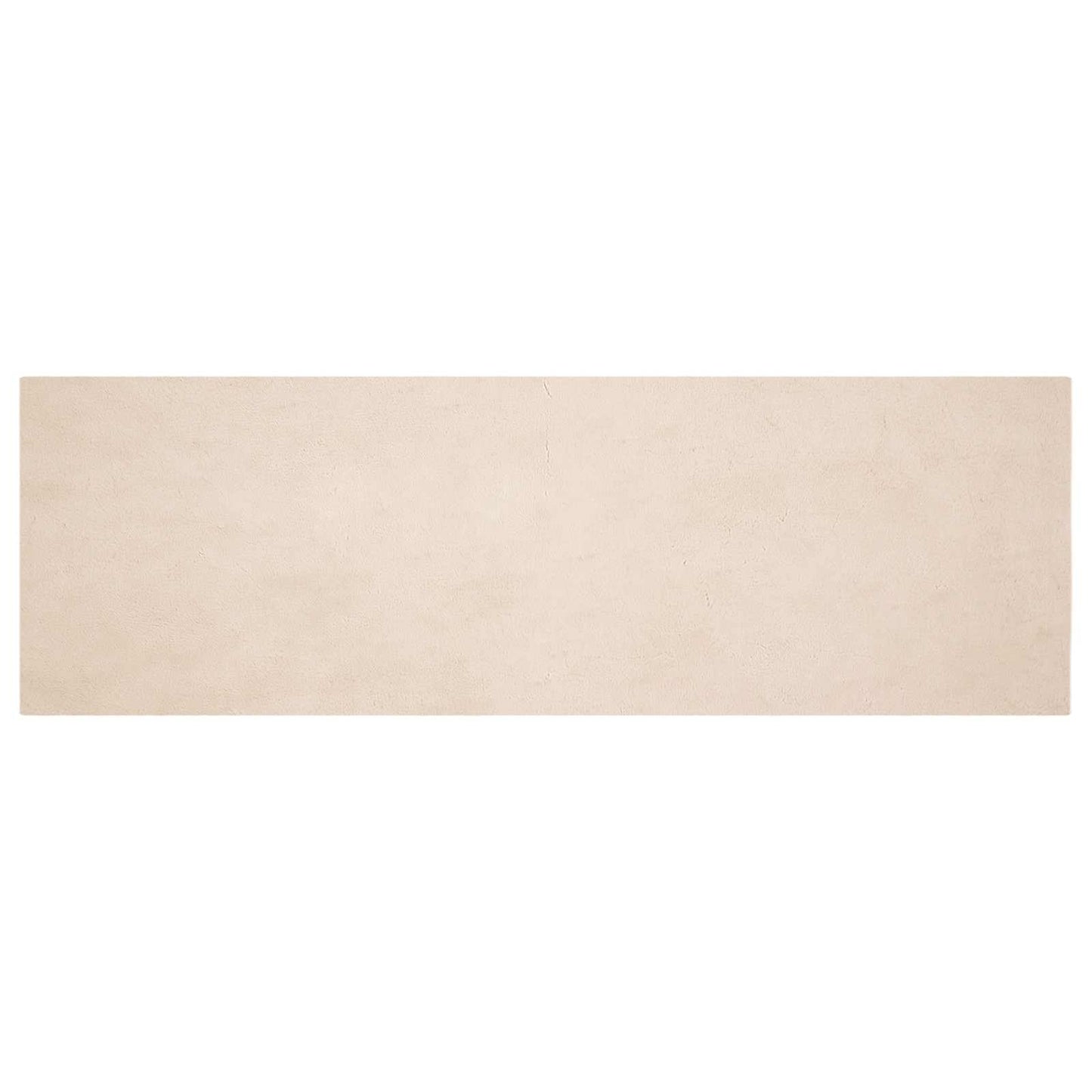 Anti-Slip Faux Rabbit Fur Rug OLITE Taupe 80 x 250 cm Polyester