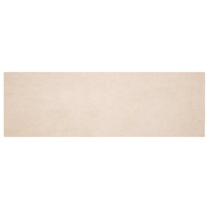 Anti-Slip Faux Rabbit Fur Rug OLITE Taupe 80 x 250 cm Polyester