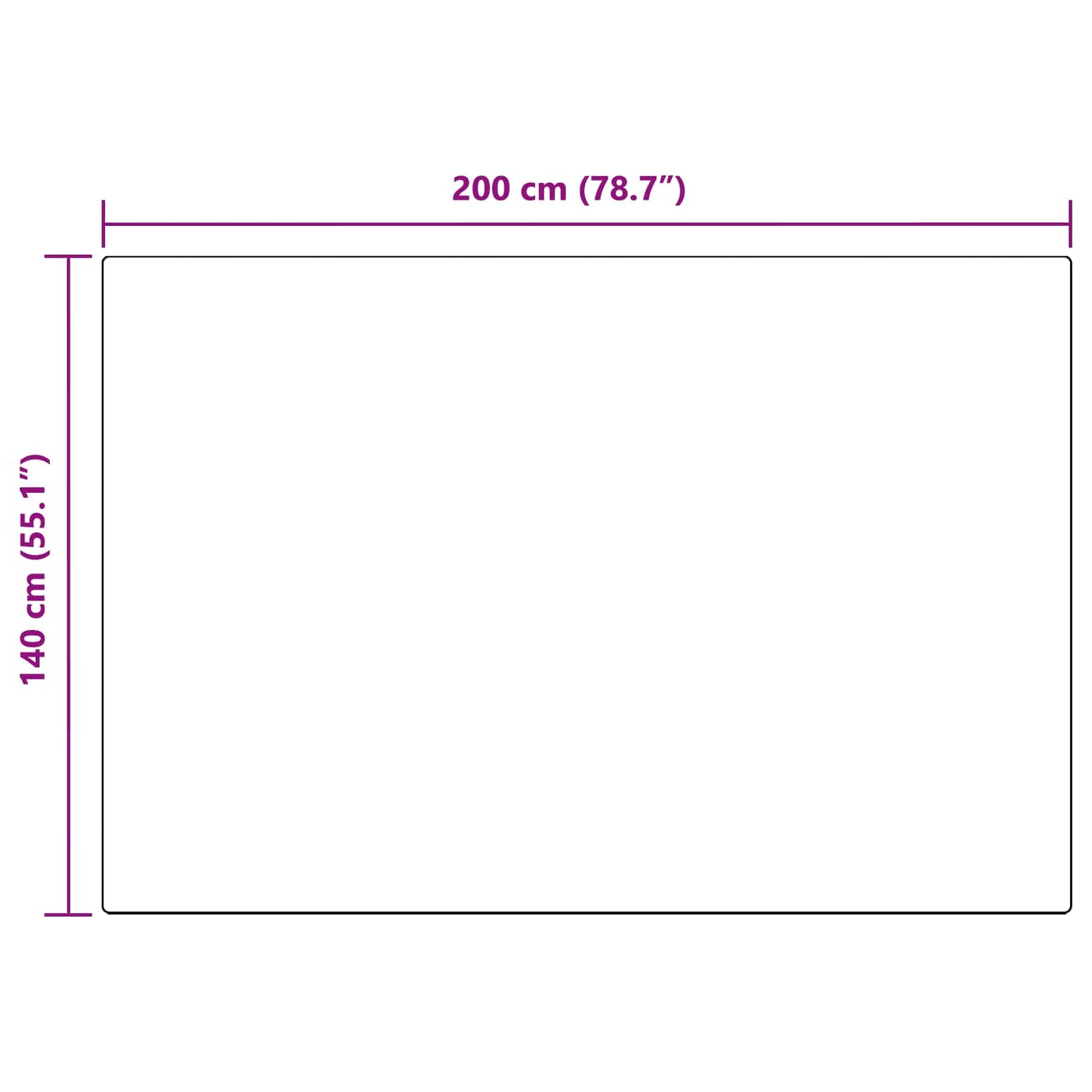 Anti-Slip Faux Rabbit Fur Rug OLITE Taupe 140 x 200 cm