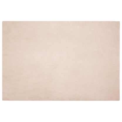 Anti-Slip Faux Rabbit Fur Rug OLITE Taupe 140 x 200 cm