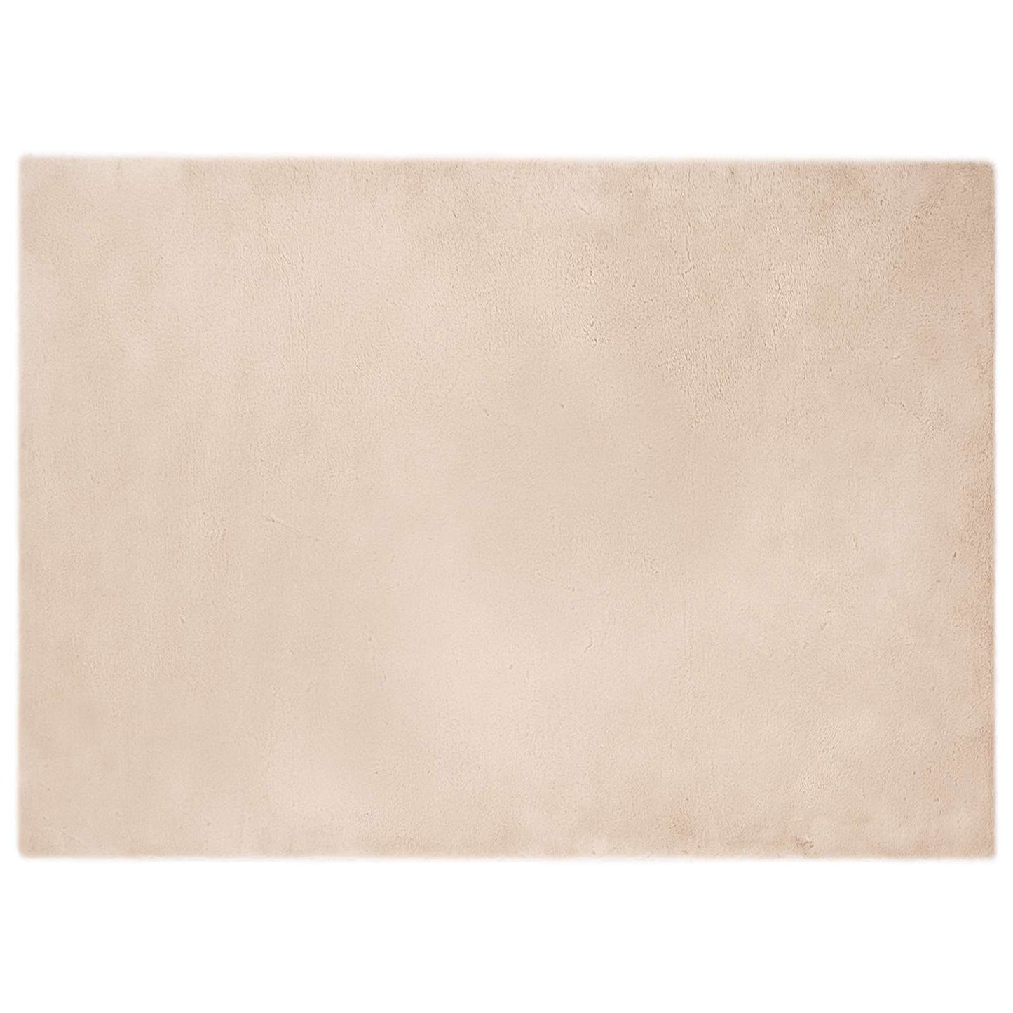 Anti-Slip Faux Rabbit Fur Rug OLITE Taupe 240 x 340 cm