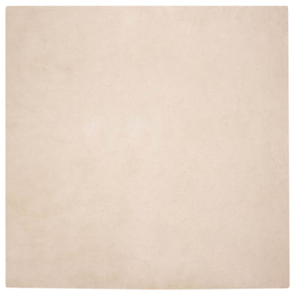 Anti-Slip Faux Rabbit Fur Rug OLITE Taupe 200 x 200 cm