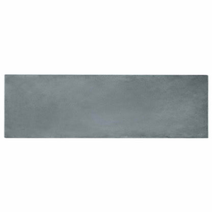 Anti-Slip Faux Rabbit Fur Rug OLITE Anthracite 80 x 250 cm