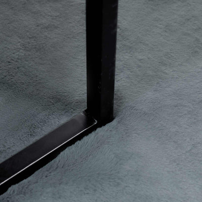 Anti-Slip Faux Rabbit Fur Rug OLITE Anthracite 100 x 200 cm