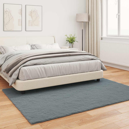 Anti-Slip Faux Rabbit Fur Rug OLITE Anthracite 120 x 170 cm
