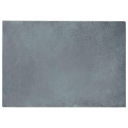 Anti-Slip Faux Rabbit Fur Rug OLITE Anthracite 140 x 200 cm