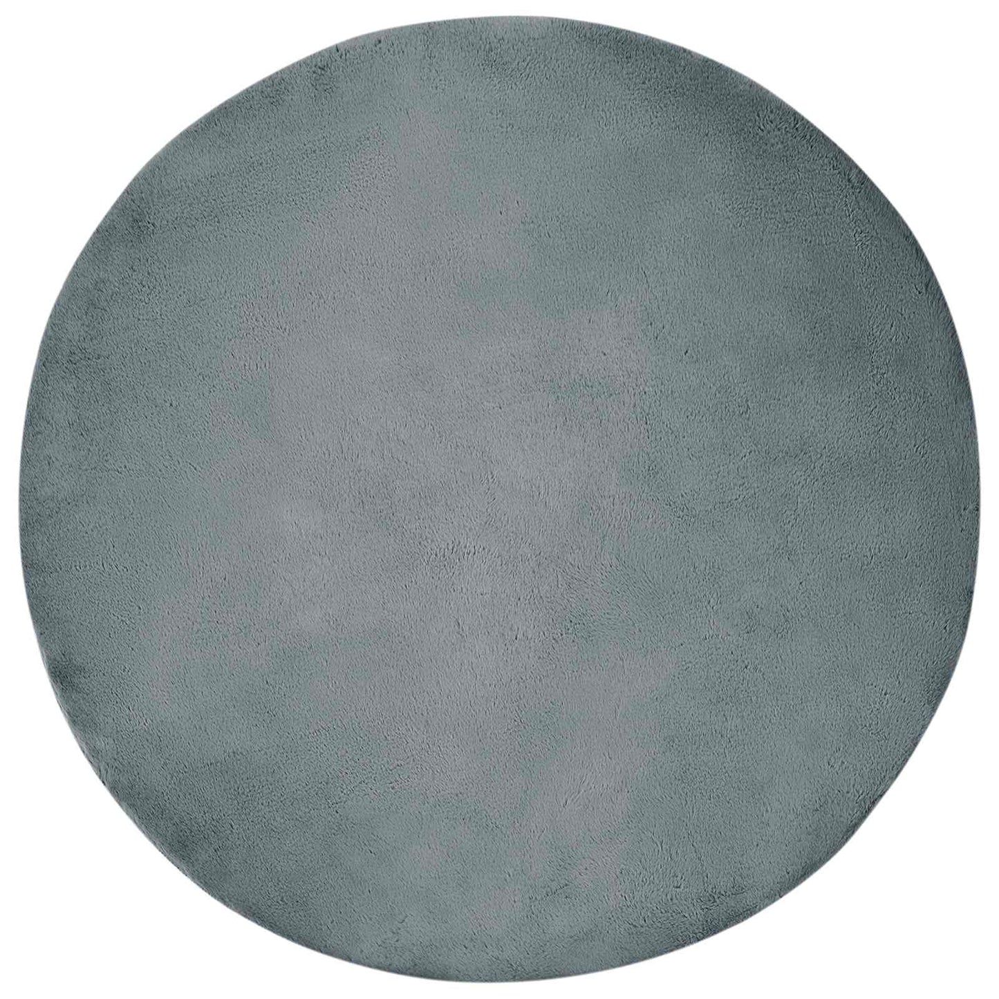 Anti-Slip Faux Rabbit Fur Rug OLITE Anthracite Ø 100 cm