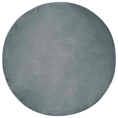 Anti-Slip Faux Rabbit Fur Rug OLITE Anthracite Ø 120 cm