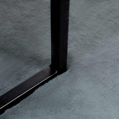 Anti-Slip Faux Rabbit Fur Rug OLITE Anthracite 50 x 80 cm