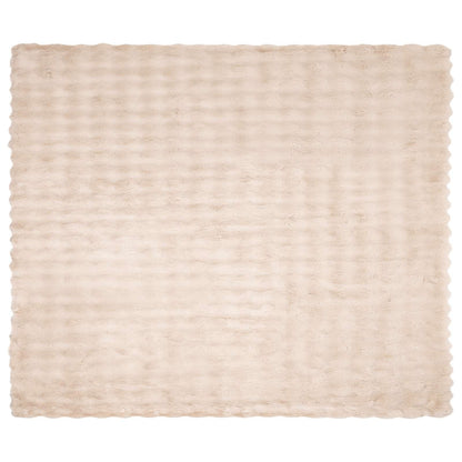 Anti-Slip Faux Rabbit Fur Blanket Olite Beige 240 x 270 cm